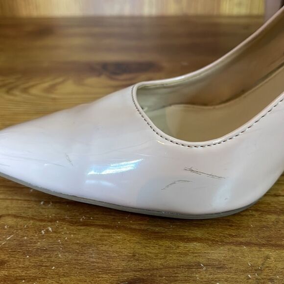 JESSICA SIMPSON Pink Patent Leather Heels size 7.5 JP-LAENIE Pointy toe - Picture 7 of 11